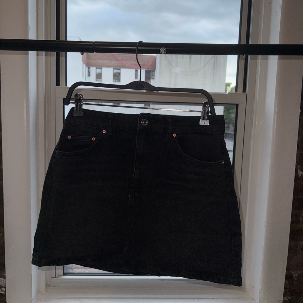 Stradivarius mini skirt in denim